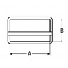 Fibbia Inox per cinghie da 25mm