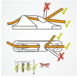 Cleat Verticale MIDI  aperto lato dritta MK1 In Lega L.