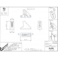 Cleat in linea MIDI - 4pz.