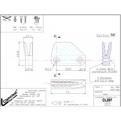 Cleat laterale (su lato dritta)