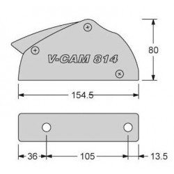 V-Cam 814 quadruplo per cima Ø 8-10mm