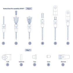 Terminale MTM a occhio per cavo Ø5mm