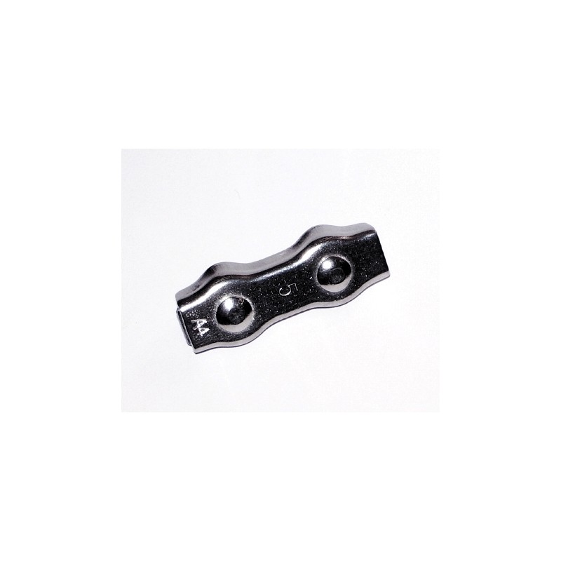 Morsetto DUPLEX inox per cavo Ø5 mm Morsetto DUPLEX inox per cavo Ø5 mm