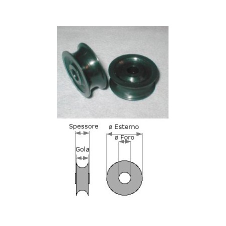 Puleggia in Derlin da 33,5/10