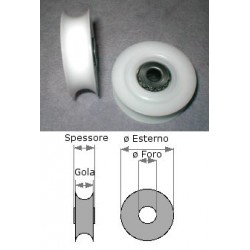 Puleggia in Derlin su sfere Ø34mm