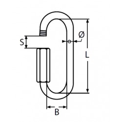 Anello con apertura a vite Ø5mm