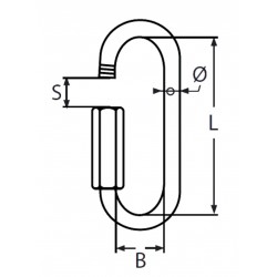 Anello con apertura a vite Ø3,5mm - Alluminio