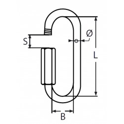 Anello con apertura a vite Ø5mm- Alluminio