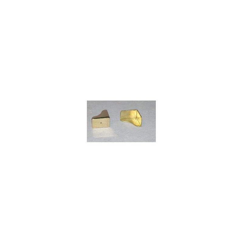 Angolo sagomato in ottone lucido 54x54x20mm