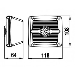 Diff.acustico ad incasso singolo 10W