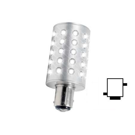 Lampadia a LED Bay15D 12V Bianco