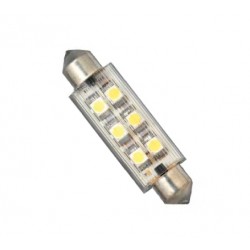 Lampadina a siluro a 6 LED- 12V 6x0,5