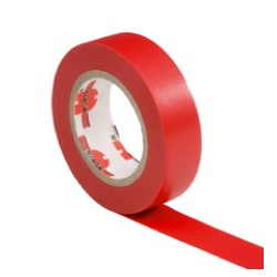 Nastro isolante 15mmx10mt - Rosso