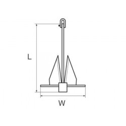 Ancora tipo Danforth Kg. 4