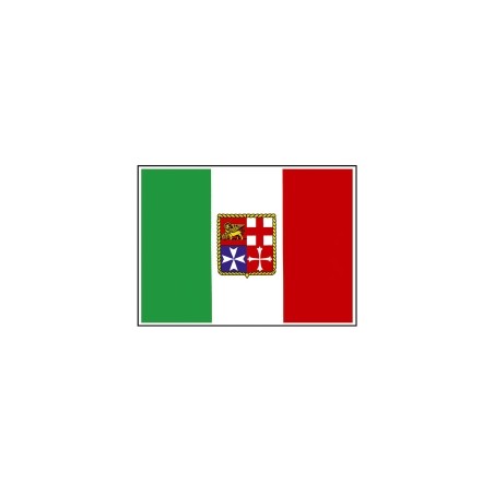 Bandiera italiana autoadesiva gommata