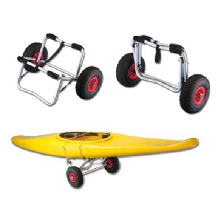 Carrello pieghevole per canoa/surf