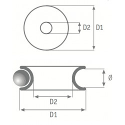 Anello ad Alto Scorrimento Ø25mm