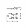 Cerniera inox microfusione38x56mm