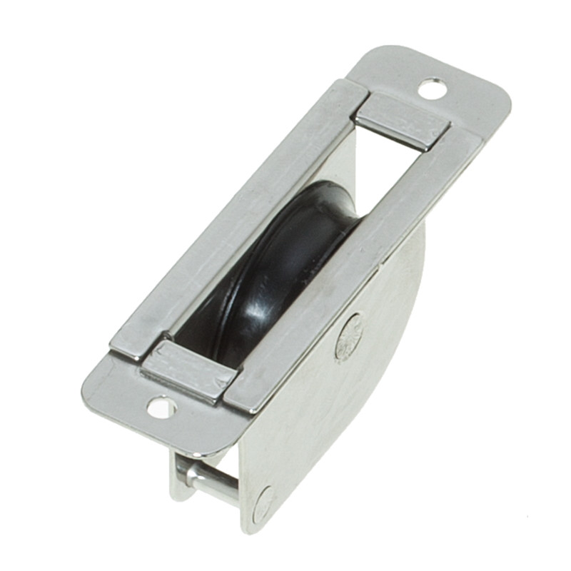 Rinvio a incasso puleggia Ø38mm - base piana Rinvio a incasso puleggia Ø38mm - base piana
