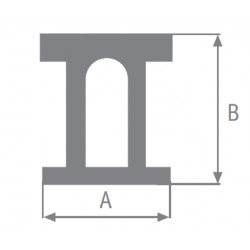 Rotaia Lega Leggera H: mm18 L.150cm