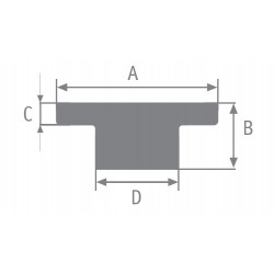 Rotaia in Lega leggera da 26mm L.200cm