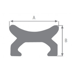 Rotaia in Lega Leggera da 25mm L.150cm