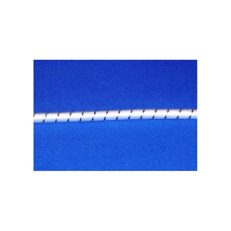 Corda elastica Ø4mm  Bianca spia blu