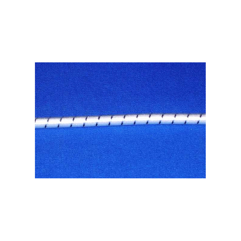 Corda elastica Ø6mm Bianca spia blu