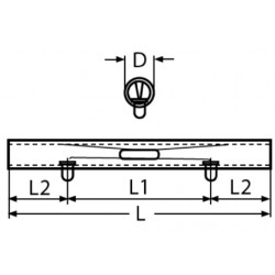 Giunto in linea a scatto per tubi con Ø25mm