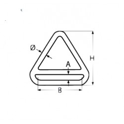 Triangolo Filo Ø5mm con sbarretta